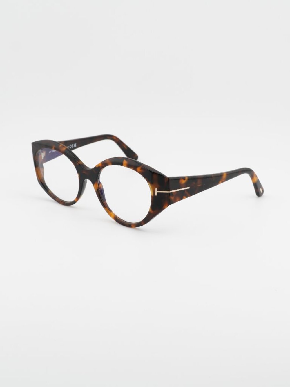 Tom Ford FT5950-B 052 Eyeglasses Havana 53mm Oval Frame